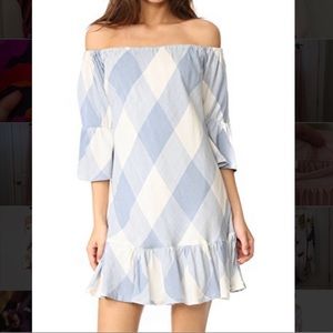 Blue and White Tularosa checked dress